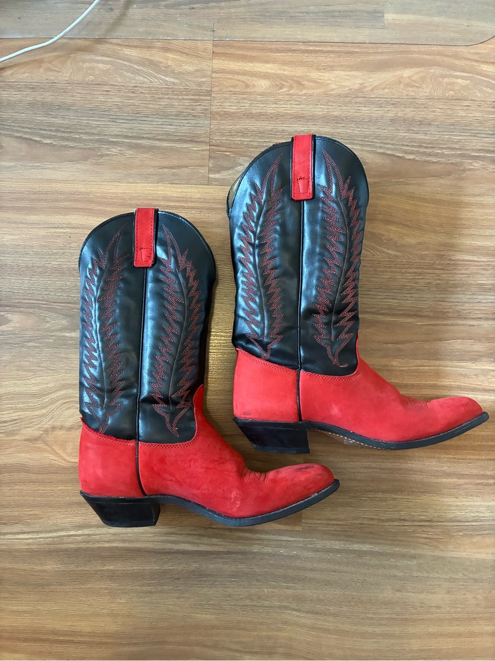 Red & Black cowboy boots